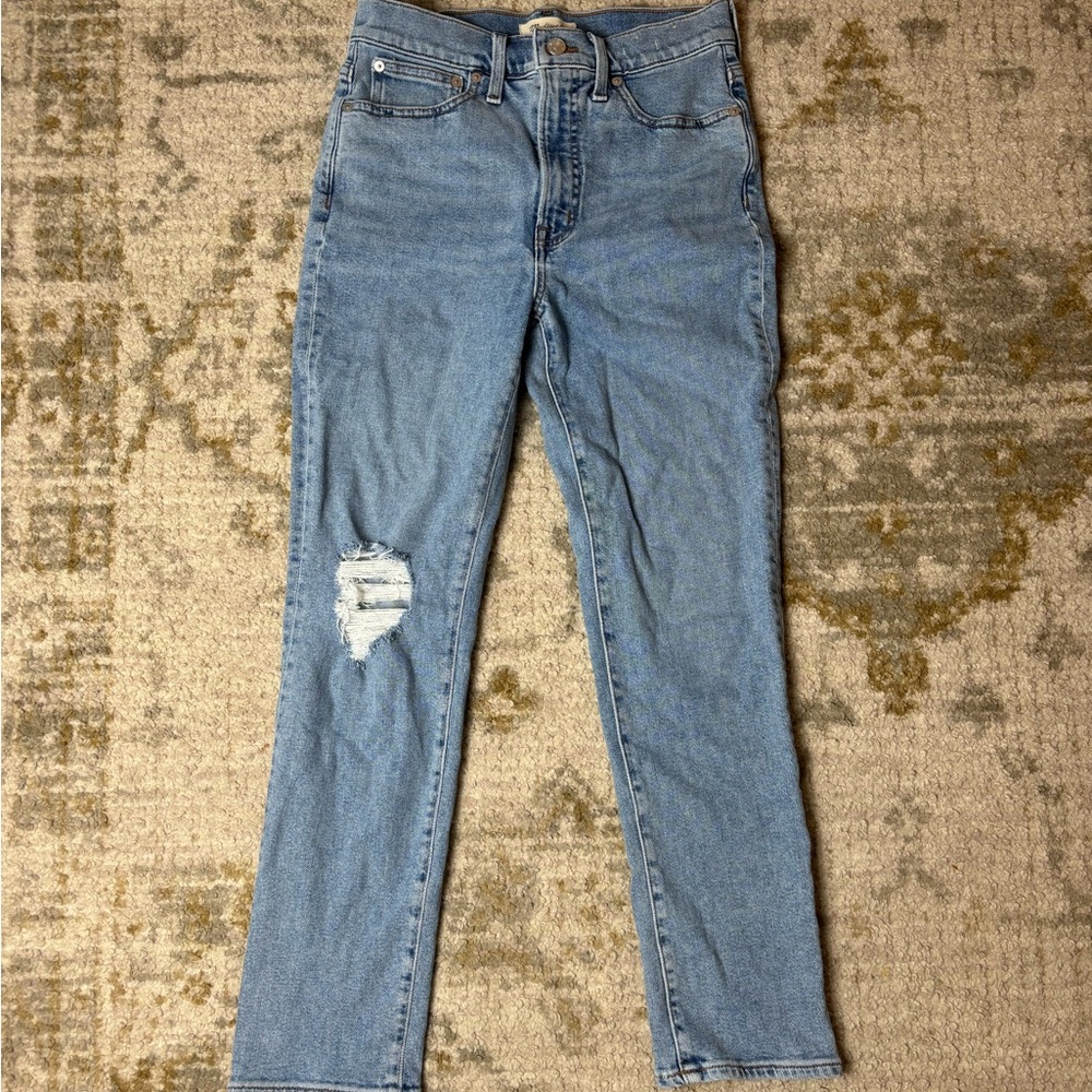 Madewell Jeans The Perfect Vintage Jean Size 27  High Rise Light Wash Denim